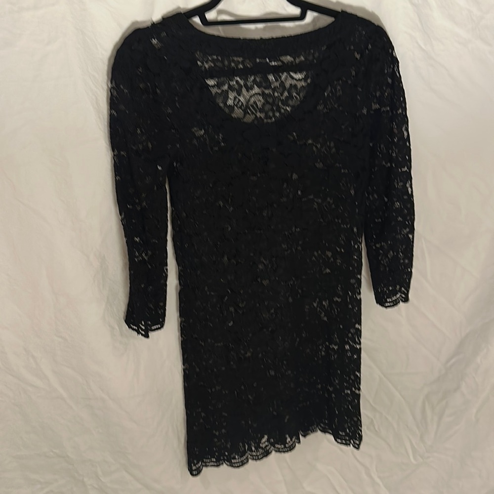 Diane Von Furstenberg laced see through dress